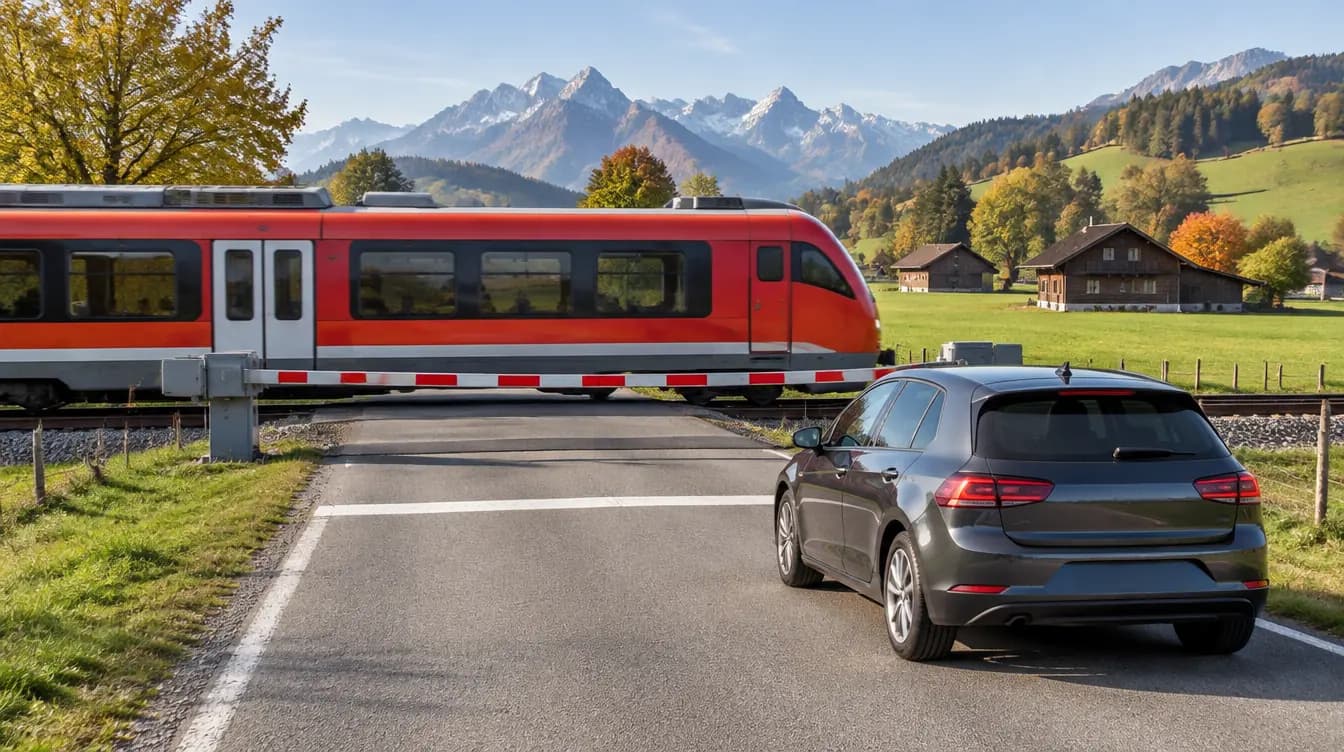 Level crossings in Switzerland: rules, signals & behaviour for the theory test