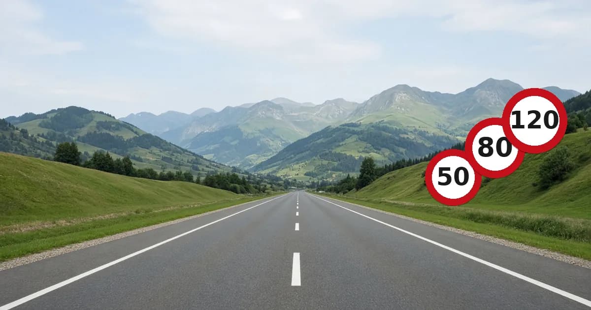 Speed limits Switzerland: theory exam Tempolimits