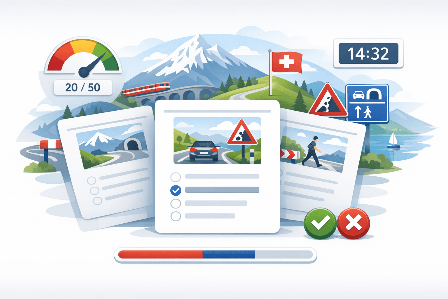 Combien de questions comporte l'examen théorique suisse ?