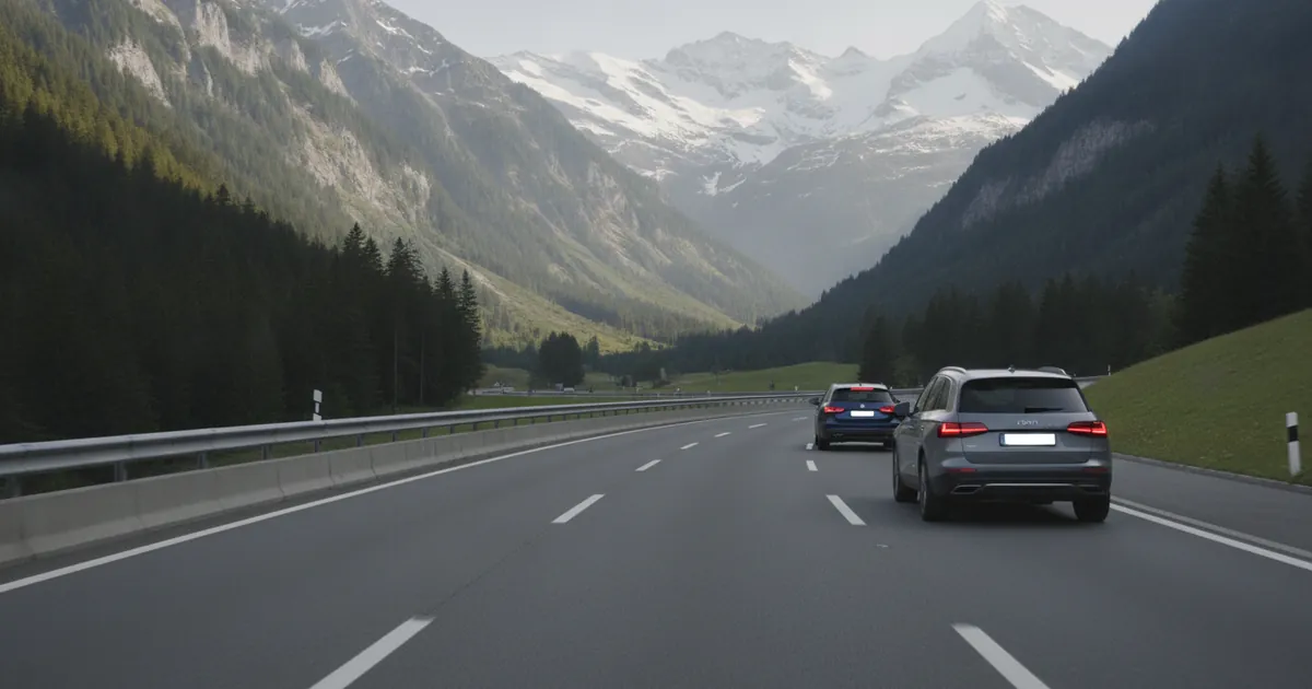 Following distance in Switzerland: rules & rules of thumb for the theory exam