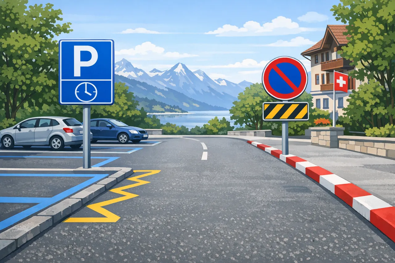 Stopping and parking in Switzerland – rules simply explained