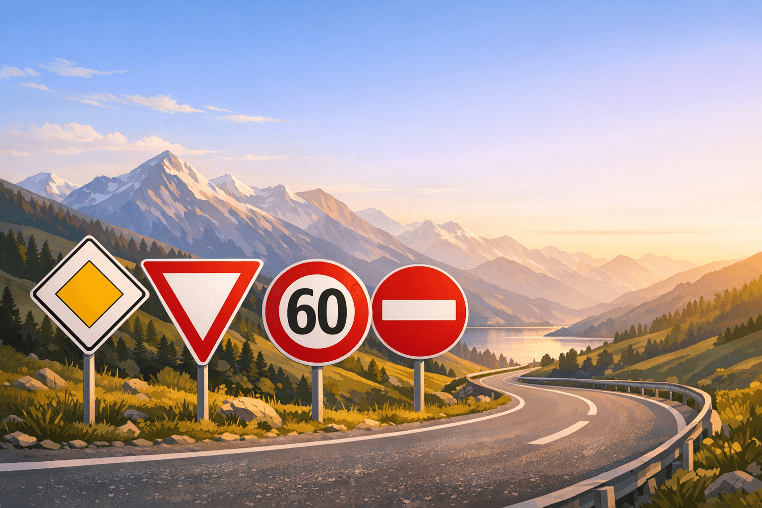 Swiss road signs – all important signs explained