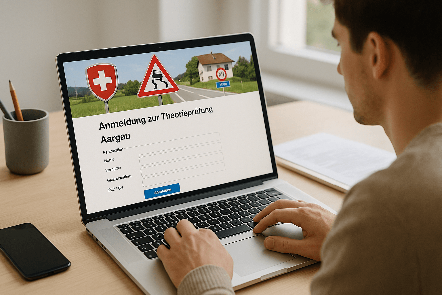 theorieprüfung anmelden aargau visual