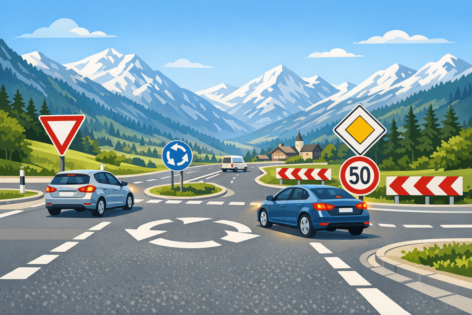 Swiss traffic rules – overview for the theory exam